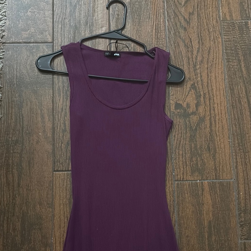 Fashion Nova Purple Fitted Sleeveless dress